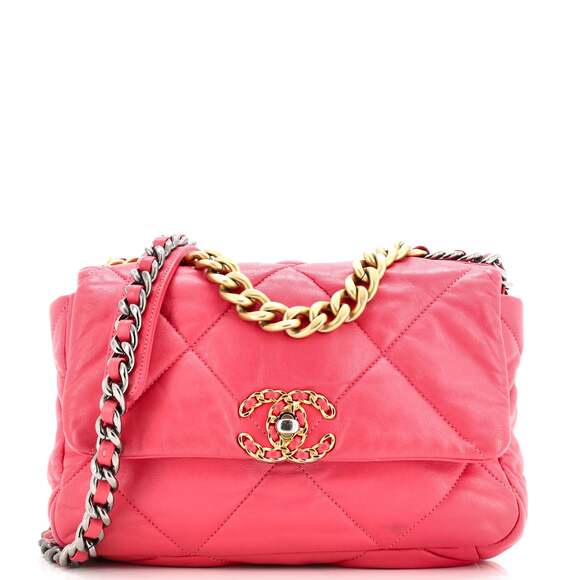 Chanel 19 Flap Bag Quilted Leather #177424C53B - Picture 1 of 8